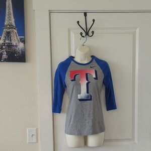 EUC Nike Texas Rangers Baseball Tee